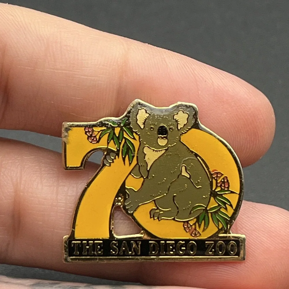 Vintage San Diego Zoo Koala 70 Years California Lapel‎ Hat Pin